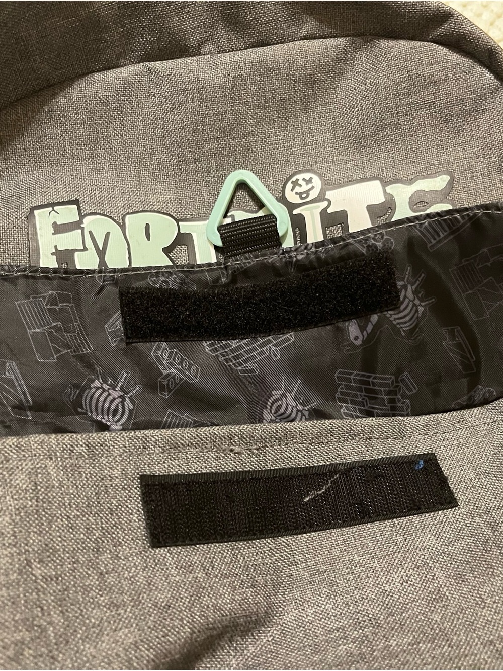 Fortnite Gray Backpack with Front Pocket - Picture 7 of 7